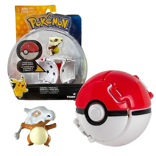 Ігрова фігурка Tomy Throw 'N' Pop Poke Ball Pokemon Кубон з покеболом 5 см - фото 2