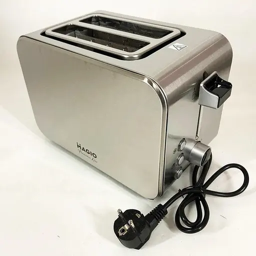 Тостер для хліба на 2 відділення Magio MG-284 тостерниця 7 ступенів прожарювання з функцією розморожування 800Вт Сірий - фото 2