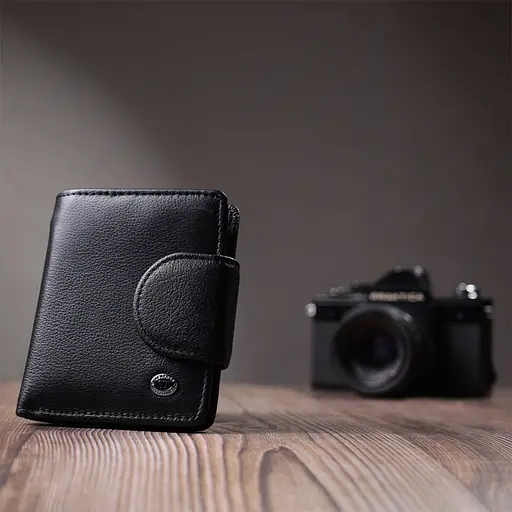 Кожаный женский кошелек ST Leather 10х11.2х1.5 см acs0029439 - фото 9