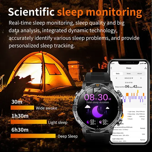 Часы Smart Fire Steel с компасом, 2 ремешка - фото 19