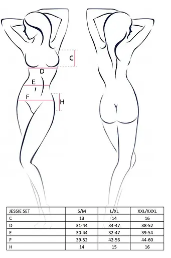 Комплект білизни Casmir Jessie, L/XL (чорний) - фото 4