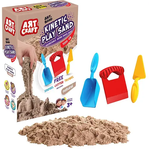 Кинетический песок Dede Art Craft 1000 г коричневый (3690)