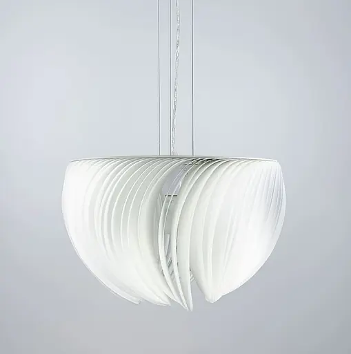 Витончений білий світильник з декоративними пелюстками Ø 40 см | Арт. AA235-400 | Line F - фото 4