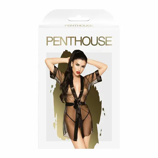 Комплект білизни Penthouse Lingerie Midnight Mirage XL чорний - фото 3