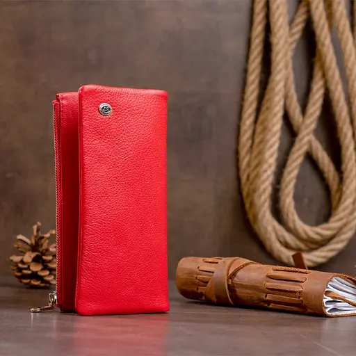 Кожаный женский кошелек ST Leather 18.5х9х1.5 см acs0016002 - фото 6