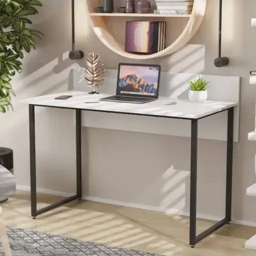 Компьютерный стол Ferrum-decor Скай 75x100x70 черный ДСП Белый 16мм (FRD-103641)