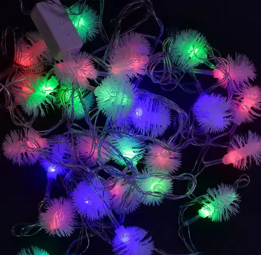 Гірлянда світлодіодна Кульки С 23452, 5 м, 28 лампочок, мультиколор