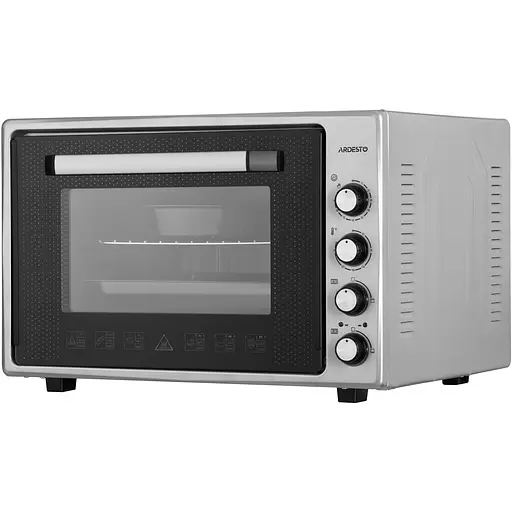 Печь электрическая Ardesto 70 л, 2000 Вт, механич., двойное стекло, серый - фото 1