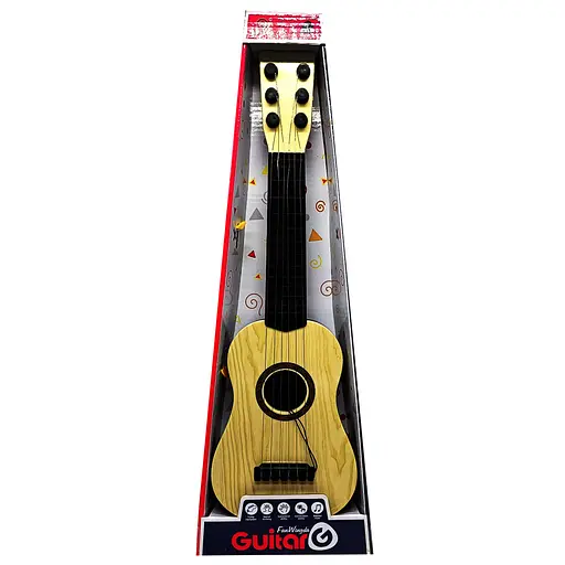 Дитяча гітара 898-22 43 см, струни 6 шт, медіатор Бежевий