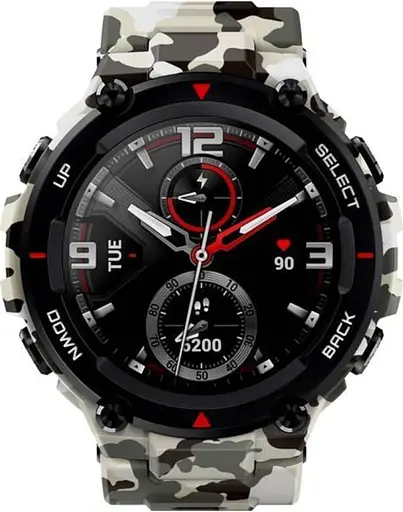 Смарт-годинник Amazfit T-Rex Camo Green захищений водонепроникний - фото 3