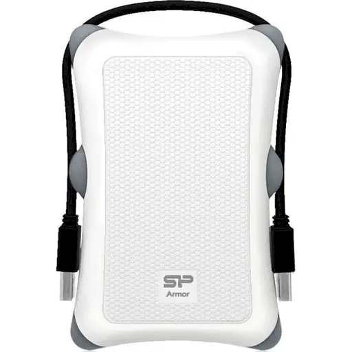 Зовнішній жорсткий диск Silicon Power 1TB Armor A30 White (SP010TBPHDA30S3W) - фото 1