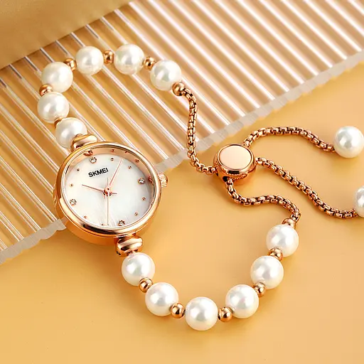 Наручний годинник жіночий 1983WT White Skmei acs0030433 - фото 3