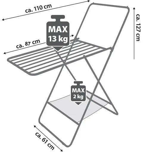 Сушилка для белья напольная Casa Si City 8m White (CS92282W04) - фото 5