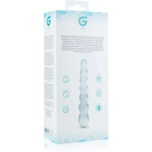 Скляний дилдо у вигляді намистин Gildo Glass Dildo No. 19 - фото 6