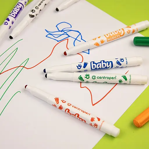 Набор фломастеров Centropen Baby 8660, 8 шт. (8660/08) - фото 3