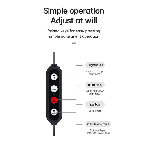 Держатель с кольцевым освещением Joyroom Touch Selfie Ring Light JR-ZS228 AKL01 - фото 5