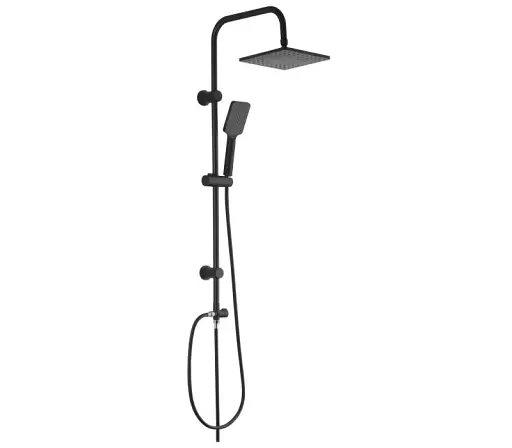 Душова система з тропічним душем Zegor WKT-1900YB без змішувача Чорний 30412 - фото 1