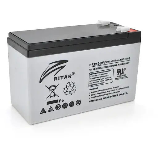 Акумуляторна батарея AGM RITAR HR1236W, Gray Case, 12V 9.0Ah ( 151 х 65 х 94 (100 ) 2.60kg Q10