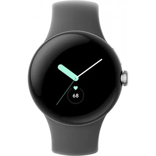 Смарт-годинник Google Pixel Watch Polished Silver Case/Charcoal Active Band - фото 2