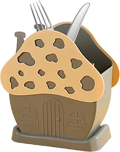 Подставка для сушки и хранения столовых приборов в виде домика, Yu Xin Голубой 87645 - фото 5