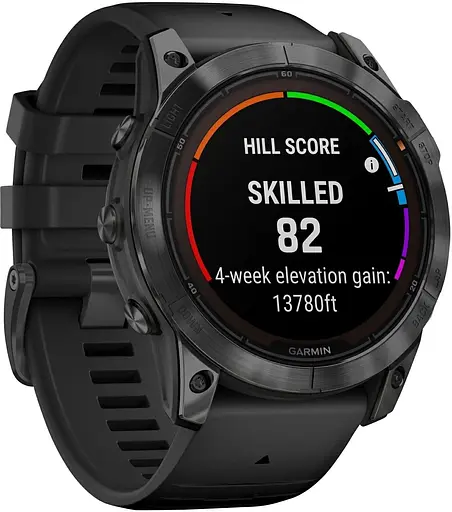 Смарт-годинник Garmin Fenix 7X Pro Solar Slate Grey w. Black Band (010-02778-00/01) - фото 3