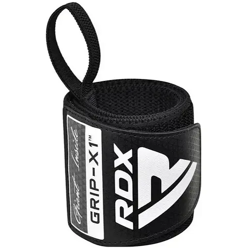 Бинти для зап'ясть (кистьові бинти) RDX WR11 GYM Wrist Wrap Black/Grey (WAH-WR11BG) - фото 1