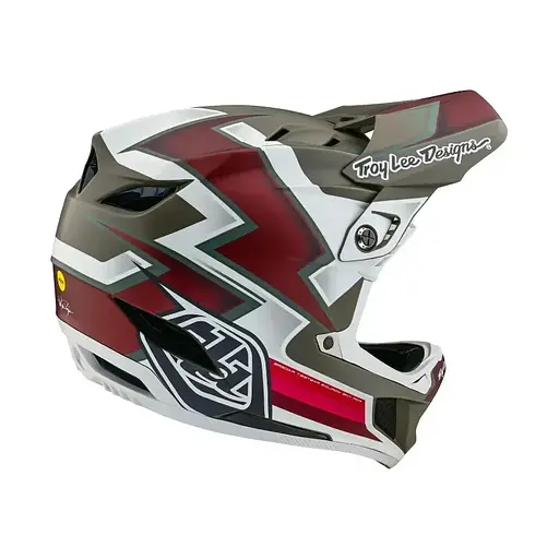 Велошолом Troy Lee Designs D4 Composite Helmet Ever M Red/Green (1106-140531003) - фото 4