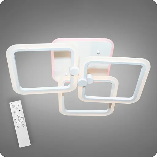 Люстра светодиодная 517 Light 3color с пультом 96Вт Белый (01841) - фото 1