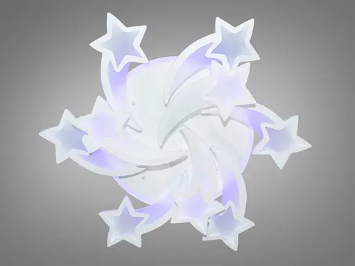 Эксклюзивная LED люстра с пультом для детской, 150W, белая - фото 2