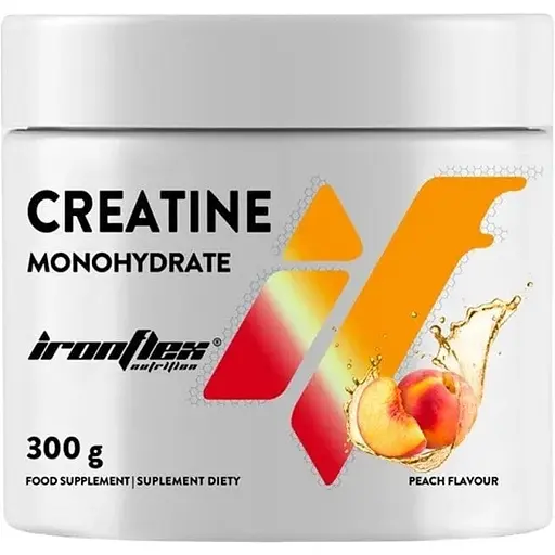 Креатин IronFlex Creatine Monohydrate 300 г Персик - фото 1
