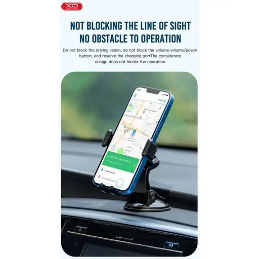 Автодержатель для телефона XO C110 Car Small Suction Cup черный - фото 2