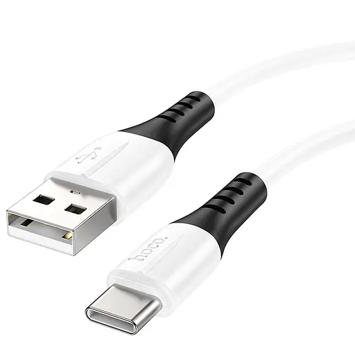 Дата кабель Hoco X82 Silicone USB to Type-C (1m) White - фото 3