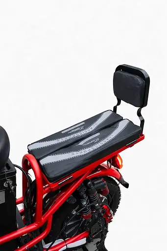 Электровелосипед Minako Monster (2000W, 60V, 36Ah) +Гидравлический тормоз +Раскладной Багажник / сиденье Красный - фото 2