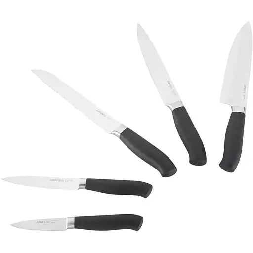 Набір ножів Ardesto Black Mars з дерев'яною підставкою 6 предметів (AR2020SW) - фото 3