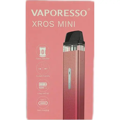 Под-система електронна сигарета Vaporesso XROS Mini Pod Kit 1000mAh 2ml Sakura Pink (10258) - фото 3