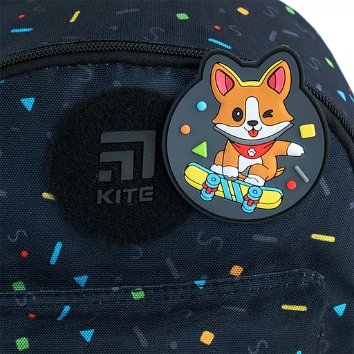 Рюкзак Kite Kids K24-534XS-2 Corgi On Skateboard 7.35 л черный (4063276113061) - фото 7