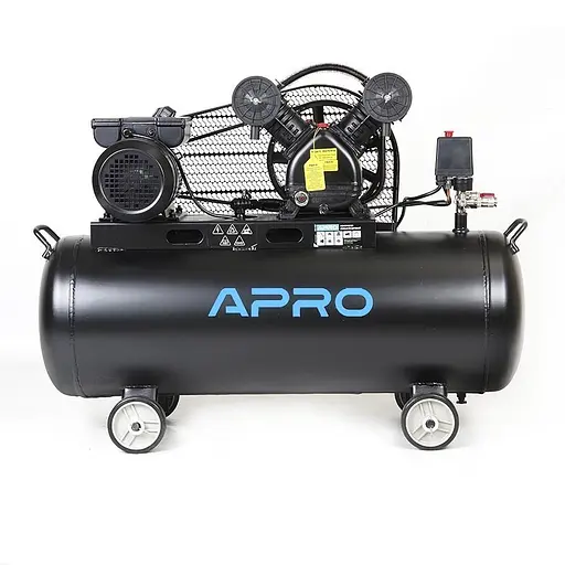 Компресор двоциліндровий пасовий Apro OFBD-100 2,2кВт 402 л/хв 100 л 30412 - фото 1