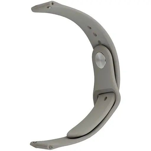 Ремінець Silicone 20 мм Watch Active/Galaxy S4 42 мм/Gear S2/Xiaomi Amazfit Rock Ash L - фото 1