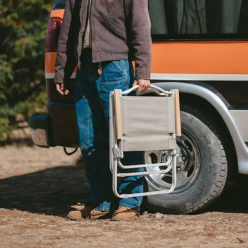 Розкладний туристичний стілець Naturehike CNK2300JU012 (Чорний) - фото 3