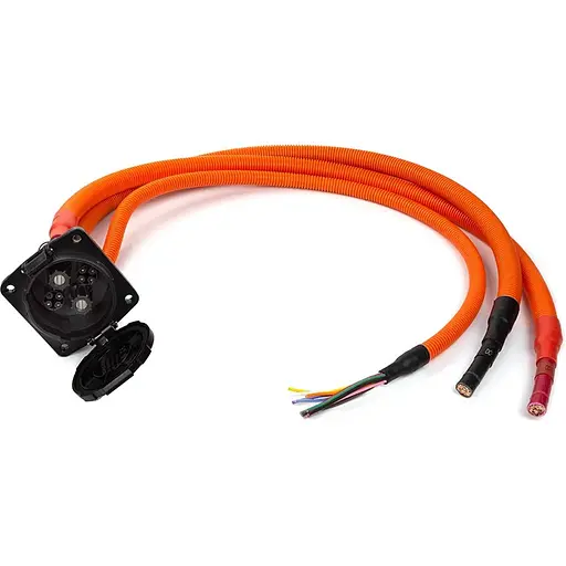 Розетка Duosida для електромобіля CHAdeMO, 200A, 3-фазна, 1м