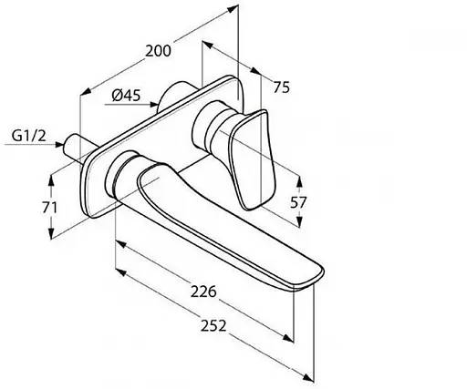 Змішувач для умивальника Kludi Ambienta 532450575 - фото 2