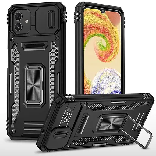 Чохол Epik ударостійкий Camshield Army Ring для Samsung Galaxy A05 Чорний/Black