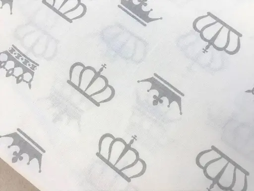 Хлопковая пеленка Moontime 100х80см "Короны серые" - фото 2