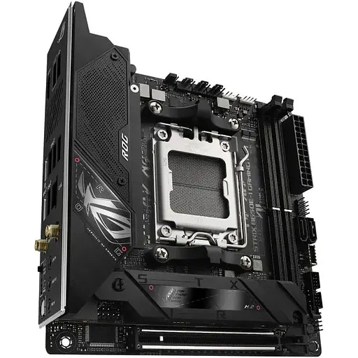 Материнська плата Asus Rog Strix B650E-I Gaming WIFI sAM5 B650 2xDDR5 M.2 HDMI WiFi BT mITX - фото 5