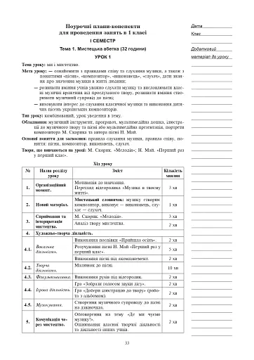 Мистецтво. 1 клас. Конспекти уроків - фото 11