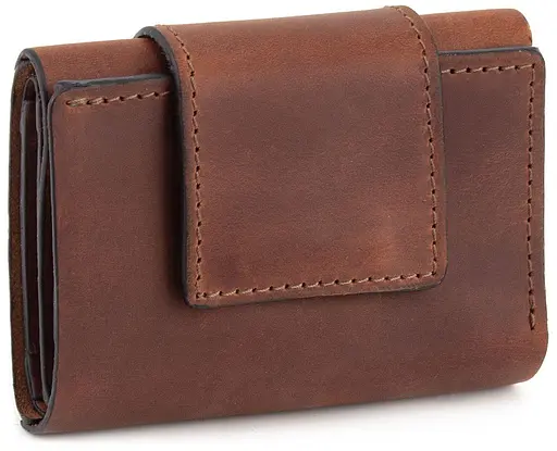 Кожаный женский кошелек Grande Pelle 10х8х2 см acs0024520 - фото 1