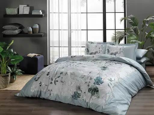 Постільна білизна Leona Blue Сатин-Digital Tac pbe0051626 - фото 1