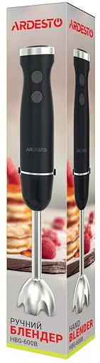 Блендер Ardesto HBG-600B, Black, 600W, занурювальний - фото 6
