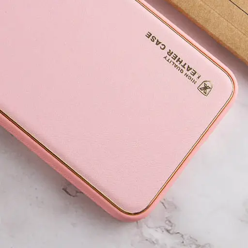 Шкіряний чохол Xshield для Xiaomi 14 Pro Рожевий / Pink - фото 2