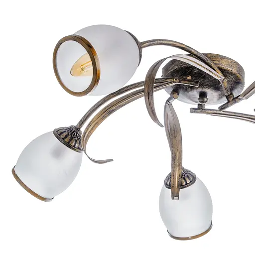 Люстра стельова Brille флористика E14 60W BR (LK-197S/5) - фото 2